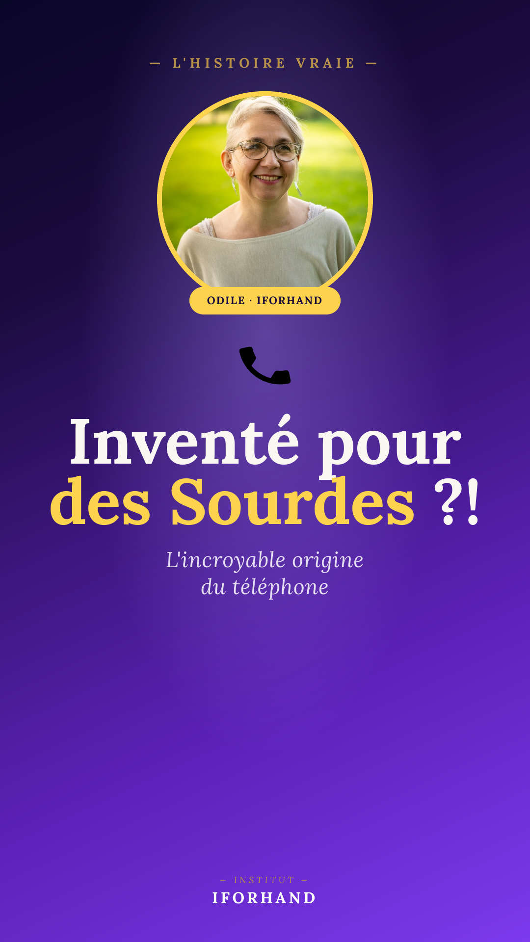 Le téléphone inventé pour des Sourdes